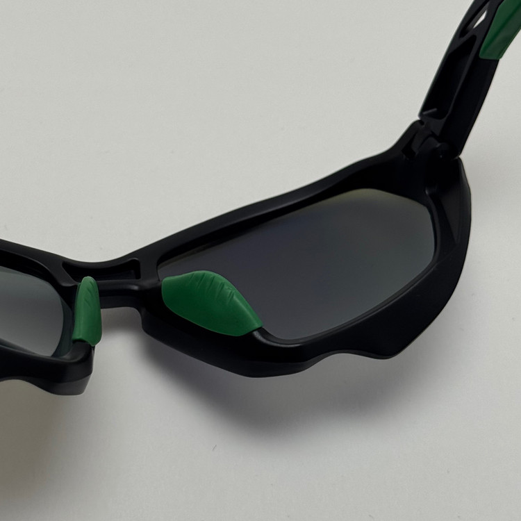 عینک آفتابی اسپرت اوکلی Oakley مدل 9019 سبز مشکی عدسی آبی