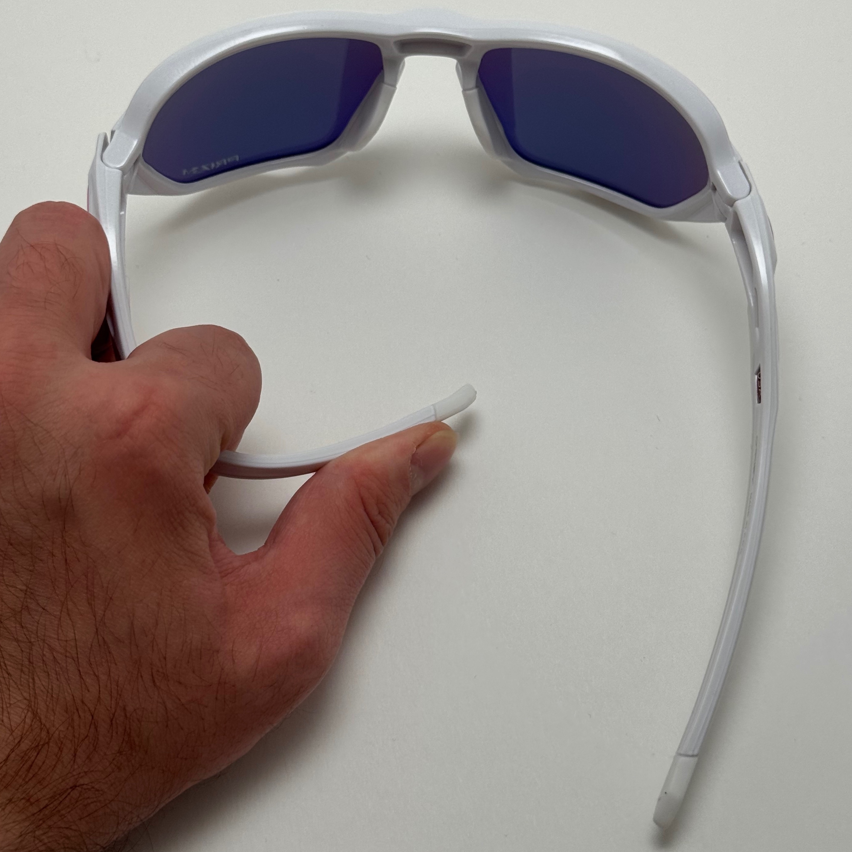 عینک آفتابی اسپرت اوکلی Oakley مدل 9019 سفید صورتی - عینک اوکلی زنانه