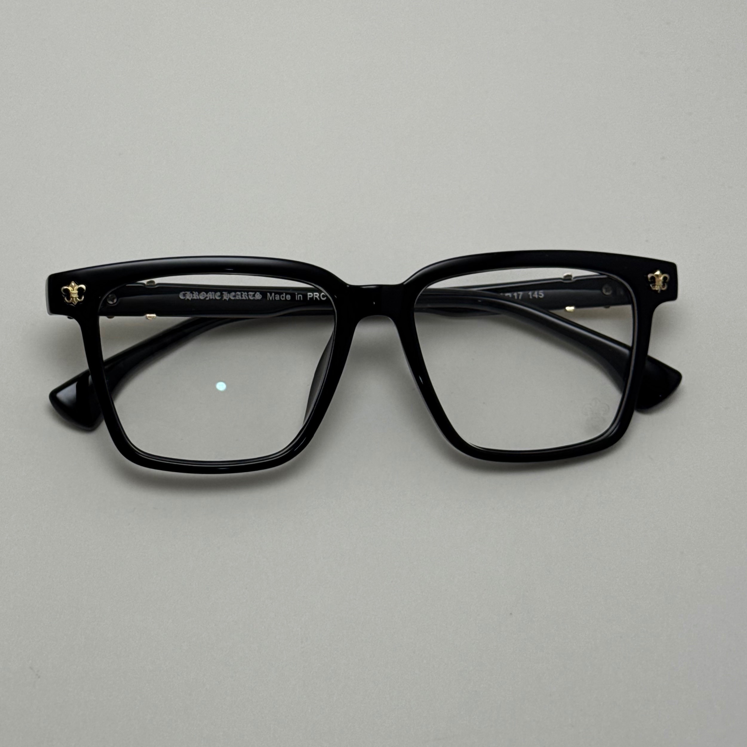 عینک بلوکات کروم هارتز مشکی طلایی Chrome Hearts 52342 - کیفیت مستر
