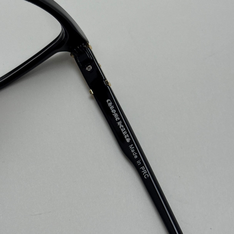 عینک بلوکات کروم هارتز مشکی طلایی Chrome Hearts 52342 - کیفیت مستر