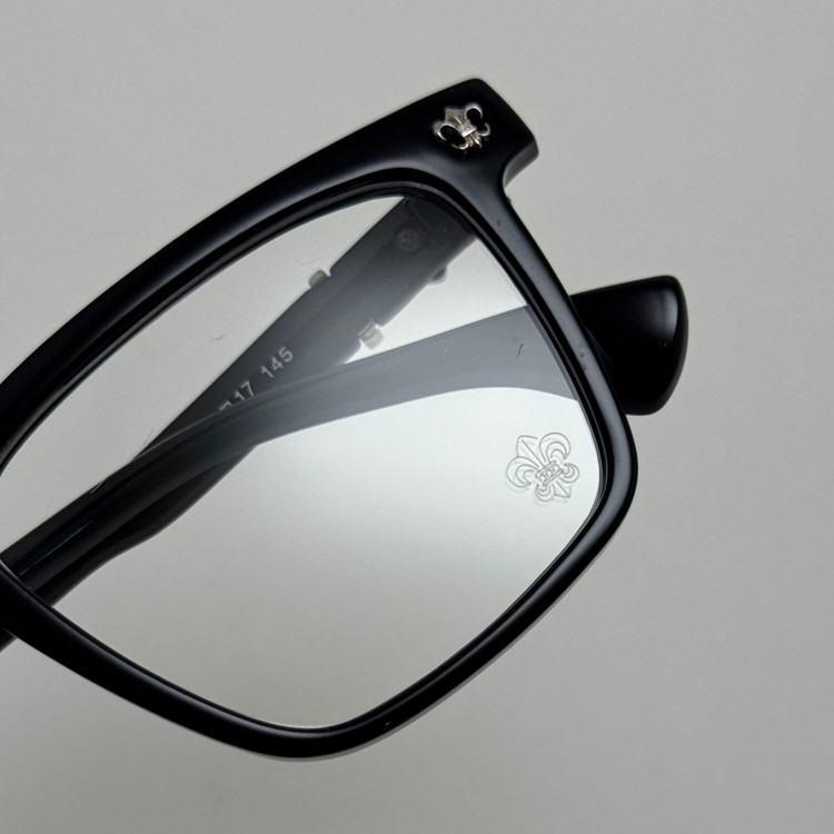 عینک بلوکات کروم هارتز مشکی نقره ای Chrome Hearts 52342 - کیفیت مستر