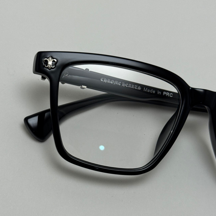 عینک بلوکات کروم هارتز مشکی نقره ای Chrome Hearts 52342 - کیفیت مستر