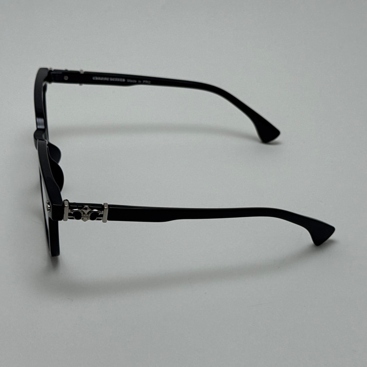 عینک بلوکات کروم هارتز مشکی نقره ای Chrome Hearts 52342 - کیفیت مستر