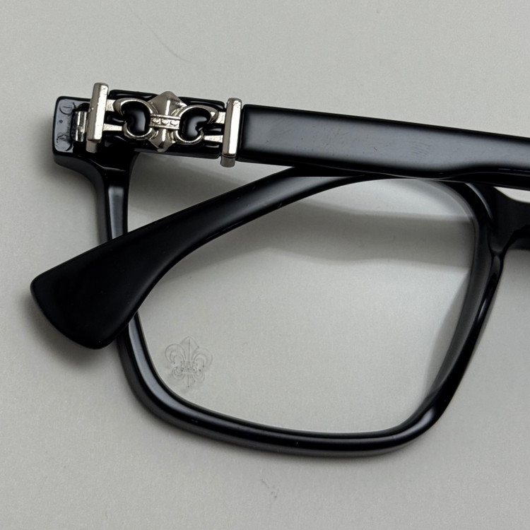 عینک بلوکات کروم هارتز مشکی نقره ای Chrome Hearts 52342 - کیفیت مستر