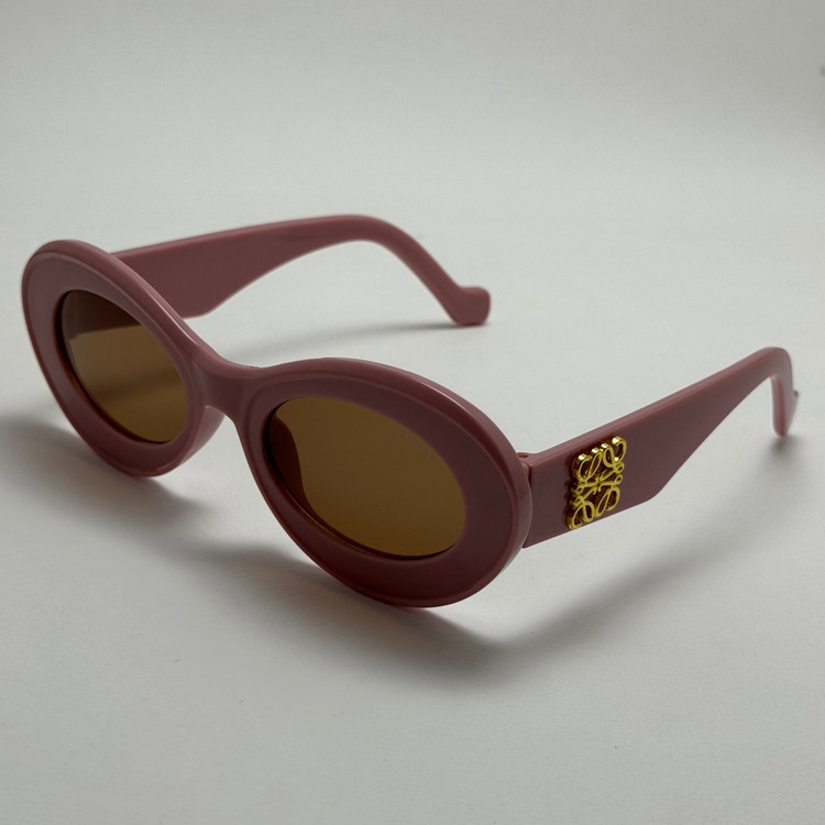 عینک آفتابی زنانه Loewe Oval Chunky لووه بیضی صورتی کد 1207