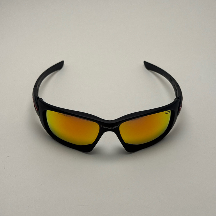 عینک آفتابی اسپرت اوکلی Oakley مدل SCLAPEL مشکی عدسی آتیشی کد 7032