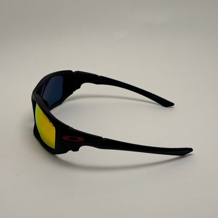 عینک آفتابی اسپرت اوکلی Oakley مدل SCLAPEL مشکی عدسی آتیشی کد 7032