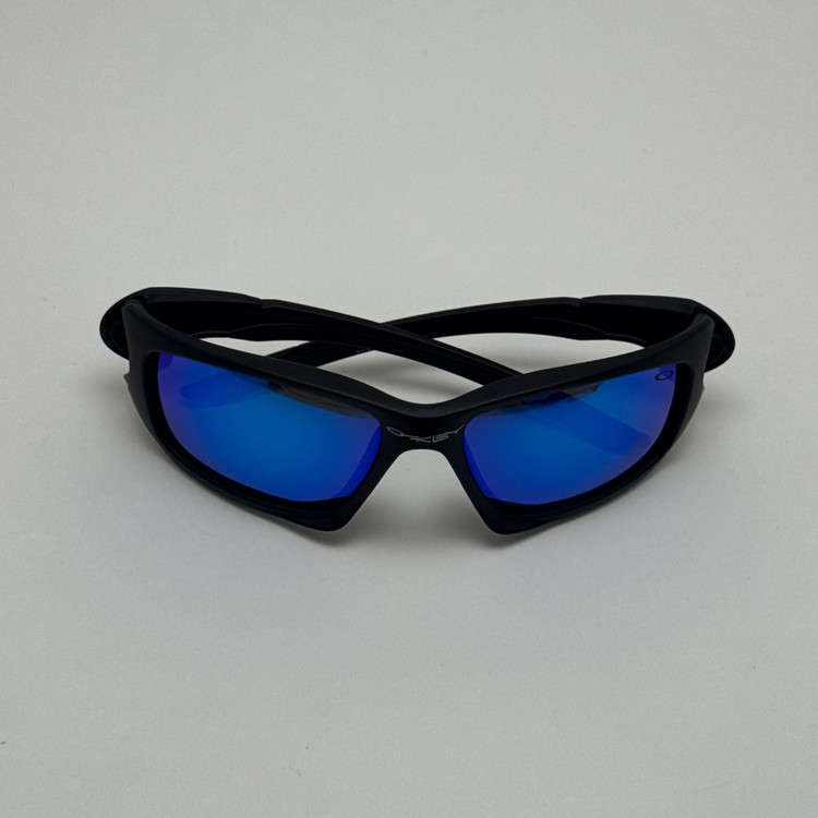 عینک آفتابی اسپرت اوکلی Oakley مدل SCLAPEL مشکی عدسی آبی کد 7032