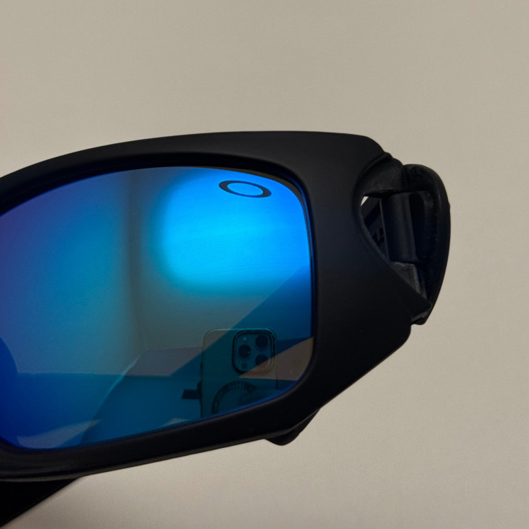 عینک آفتابی اسپرت اوکلی Oakley مدل SCLAPEL مشکی عدسی آبی کد 7032