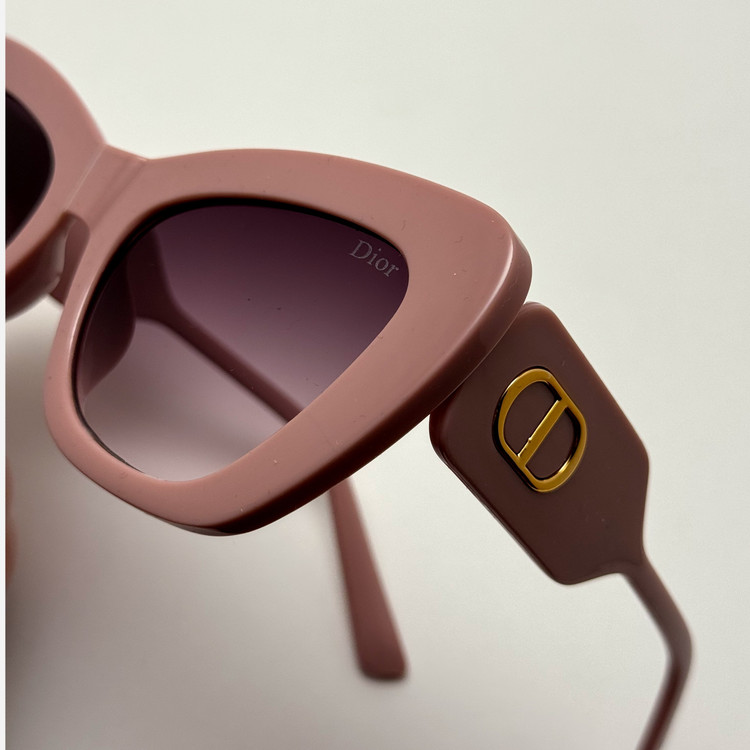 عینک آفتابی زنانه پروانه ای دیور DIOR صورتی پر رنگ