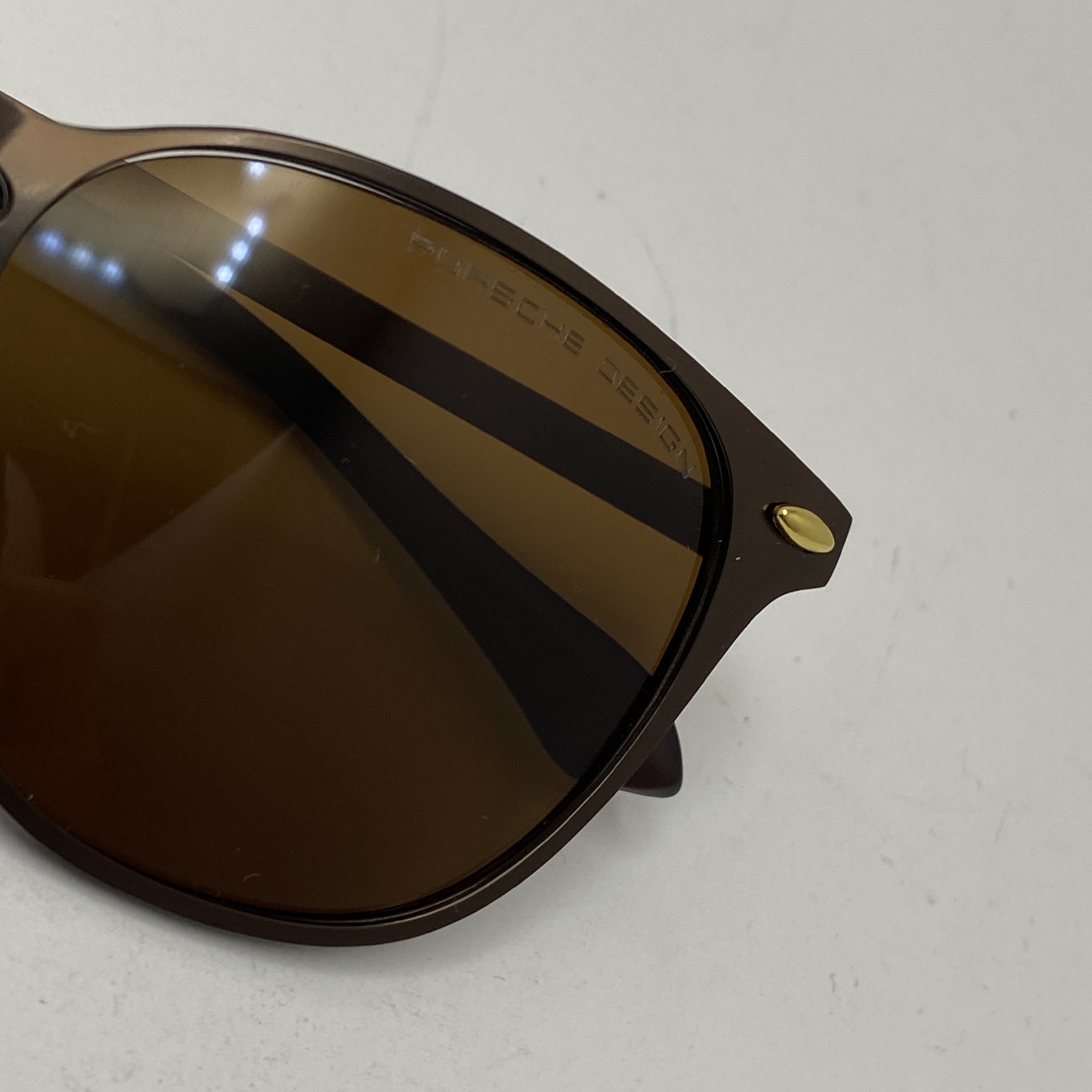 عینک آفتابی پلاریزه پورشه PORSCHE DESIGN گرد قهوه ای