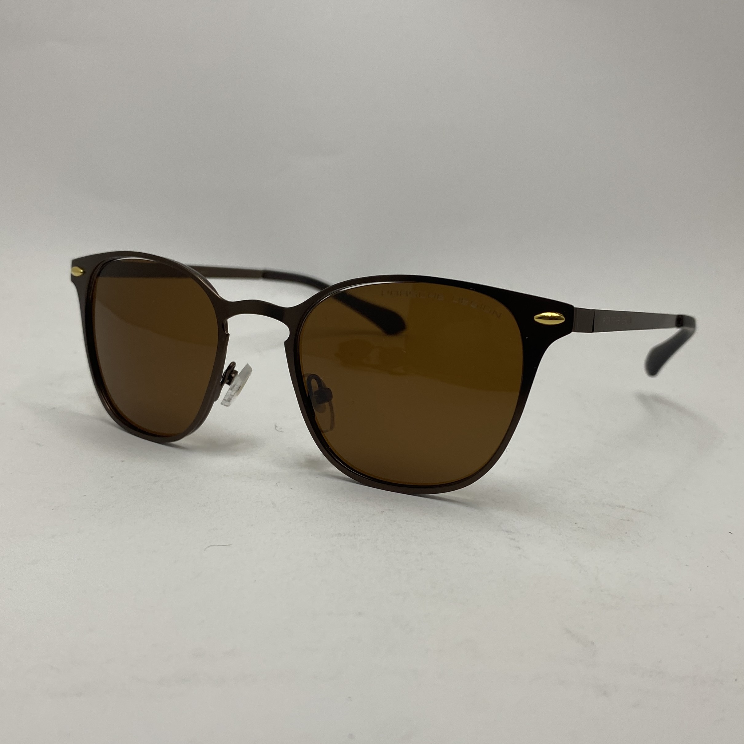 عینک آفتابی پلاریزه پورشه PORSCHE DESIGN گرد قهوه ای