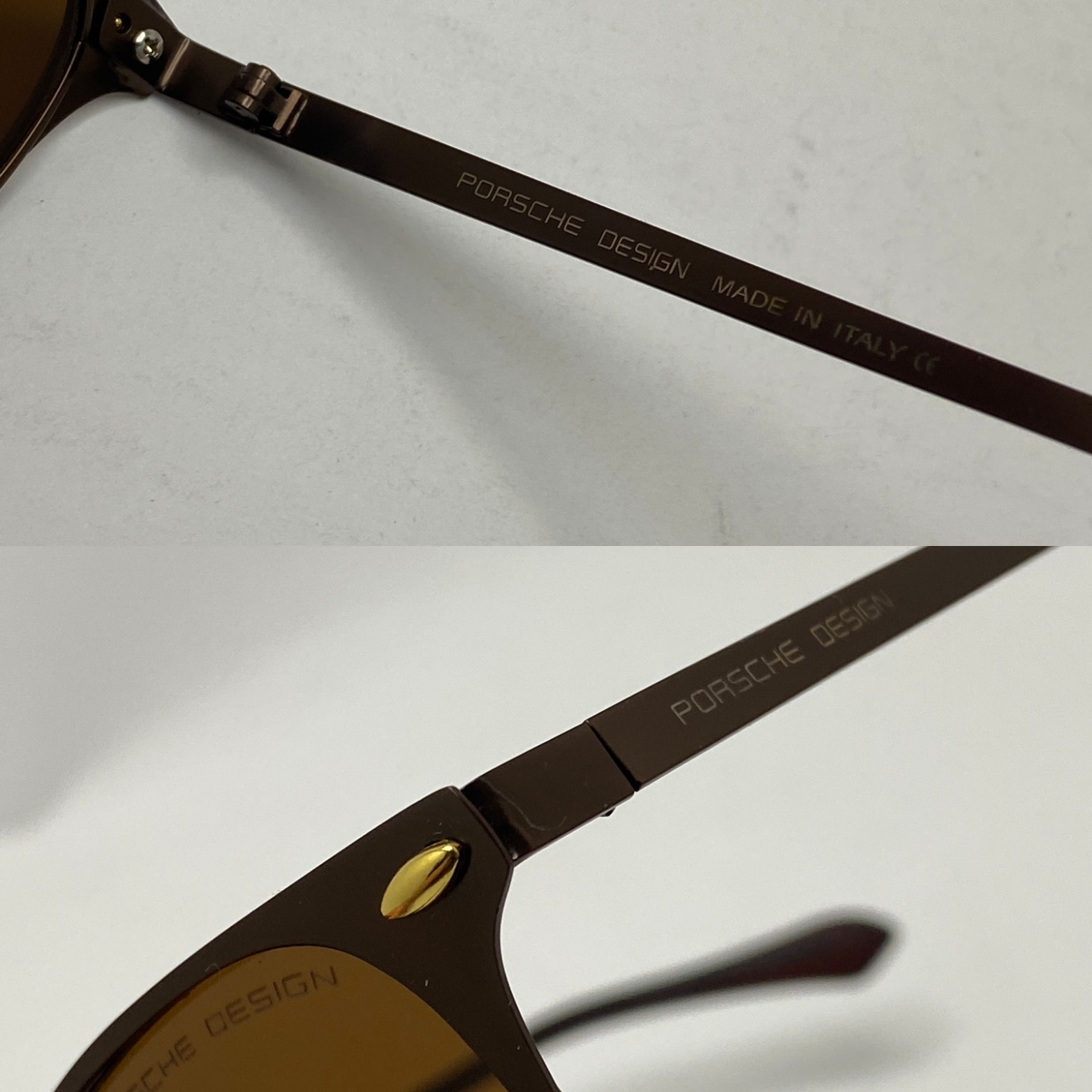 عینک آفتابی پلاریزه پورشه PORSCHE DESIGN گرد قهوه ای