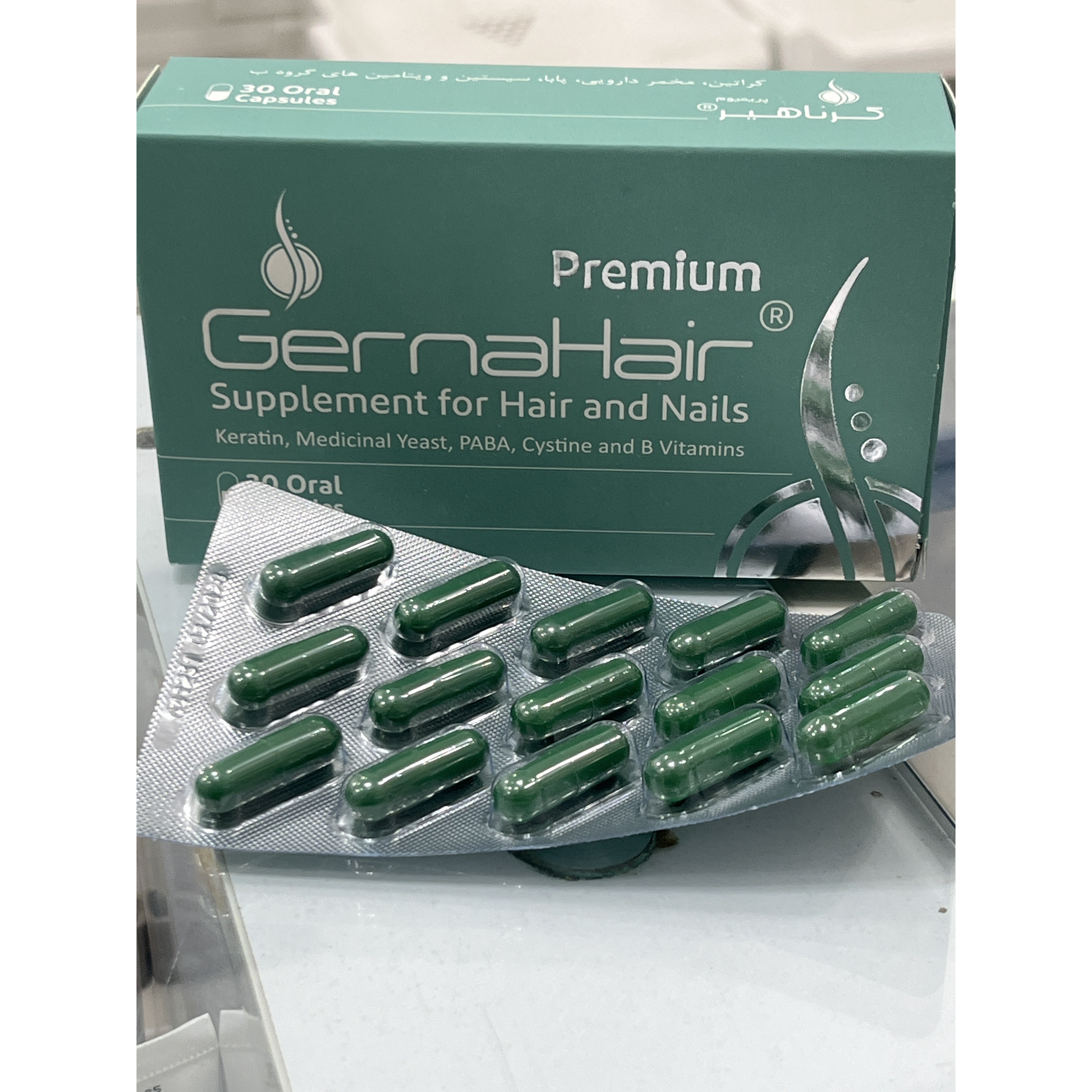 کپسول گرناهیر پریمیوم کمک به رشد و سلامت مو و ناخن 30 کپسول خوراکی