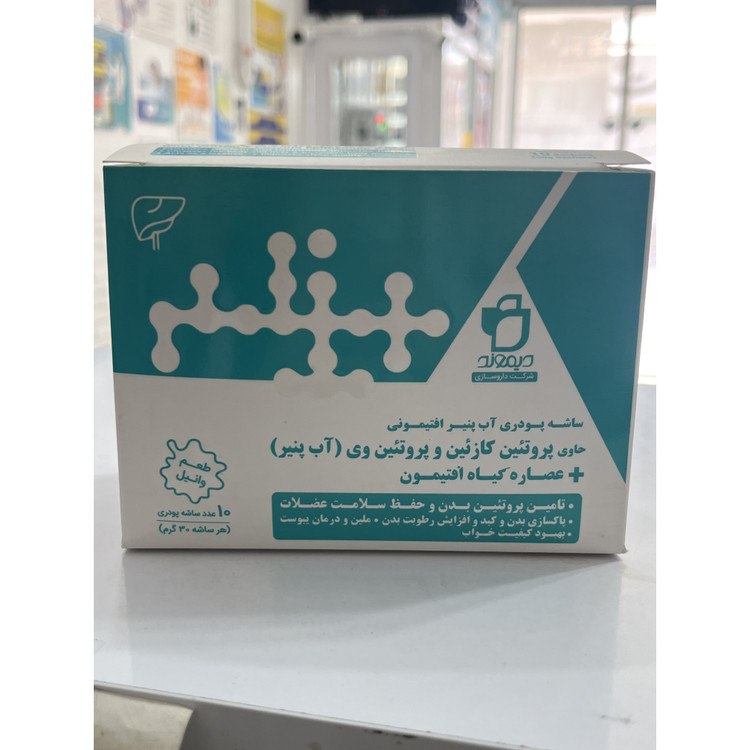 ساشه پودری آب پنیر افتیمونی دیموند تأمین پروتئین بدن و حفظ سلامت عضلات 10 عدد ساشه 30 گرمی