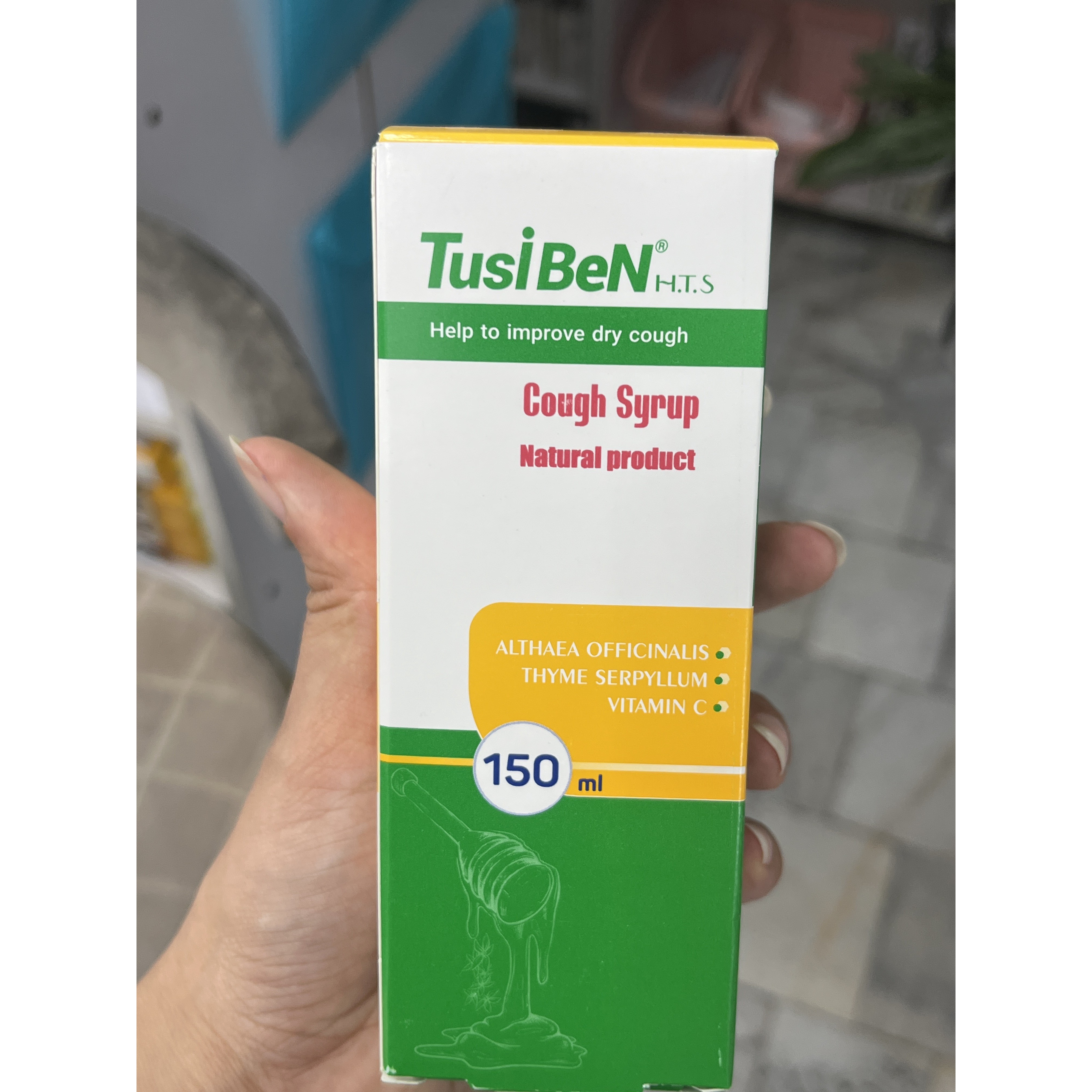شربت توسی بن H T S برای سرفه خشک 150 میلی لیتر