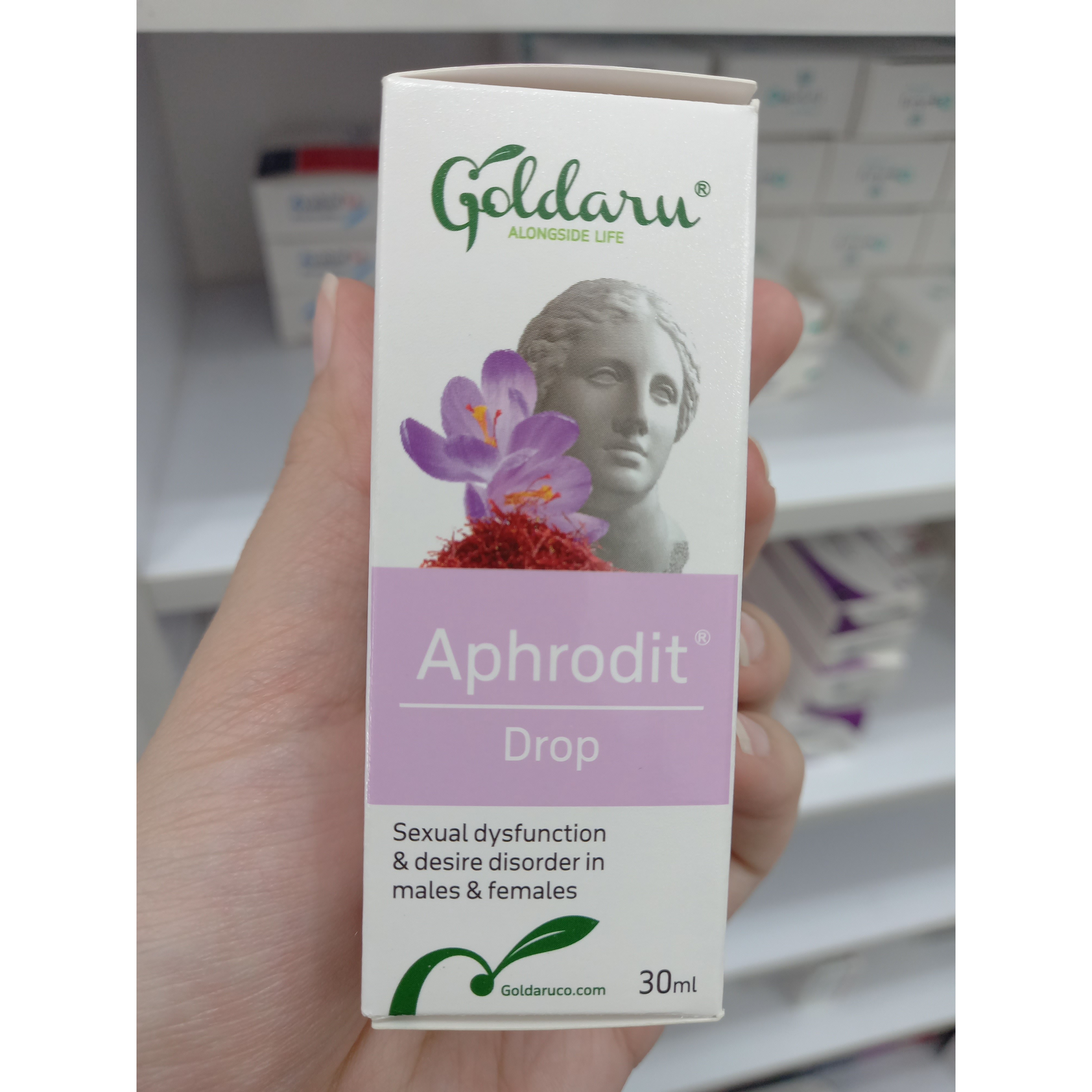 قطره آفرودیت گل دارو برای کمک به افزایش میل جنسی 30 میلی لیتر
