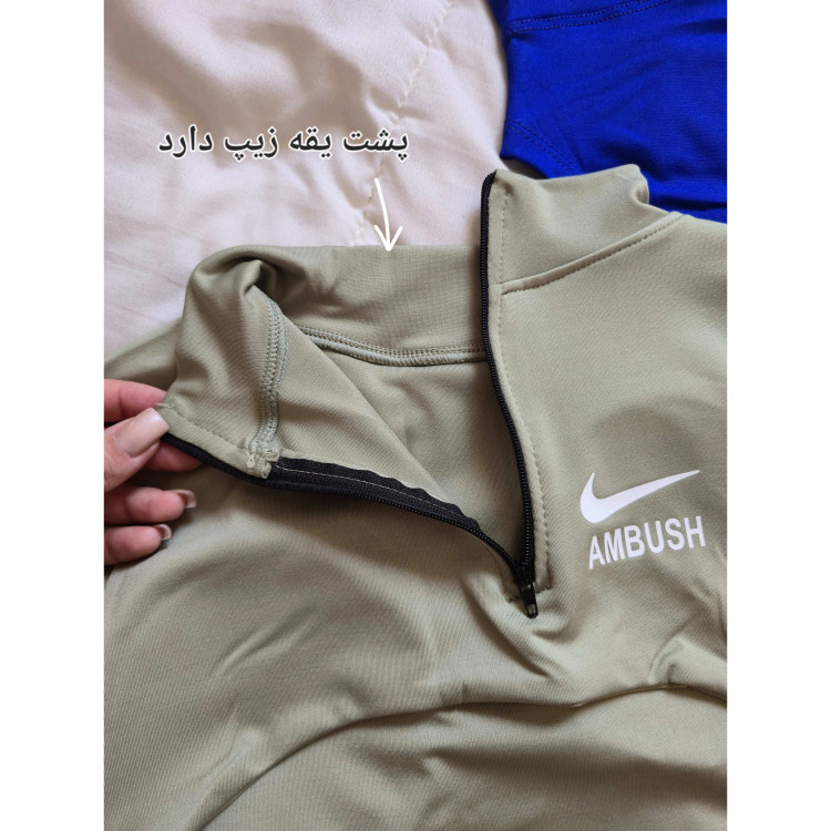 کراپ تاپ کاپدار ورزشی زنانه سایز 36 پُر الی 40 مدل نایکی