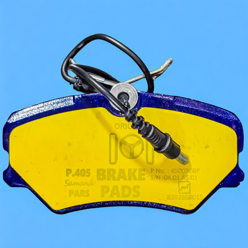 لنت ترمز جلو خودرو شرکت تولیدی قطعات جلوبندی خودرو ایران لاهیجان مدل 001430 دو جفت مناسب برای پژو پارس، پژو 405
