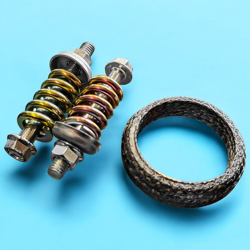 مجموعه واشر و پیچ و مهره گلویی اگزوز خودرو فورس مدل 002686 مناسب برای پژو ۴۰۵ SLX و پژو پارس TU5 بسته ۳ عددی