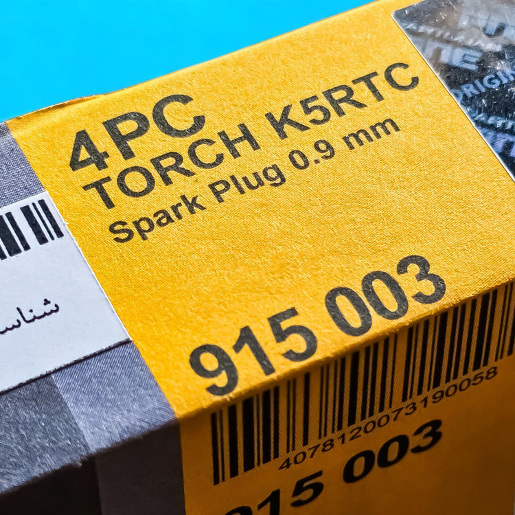 شمع خودرو تورچ مدل PNE کد K5RTC پایه کوتاه مناسب برای کیا ریو بسته ۴ عددی