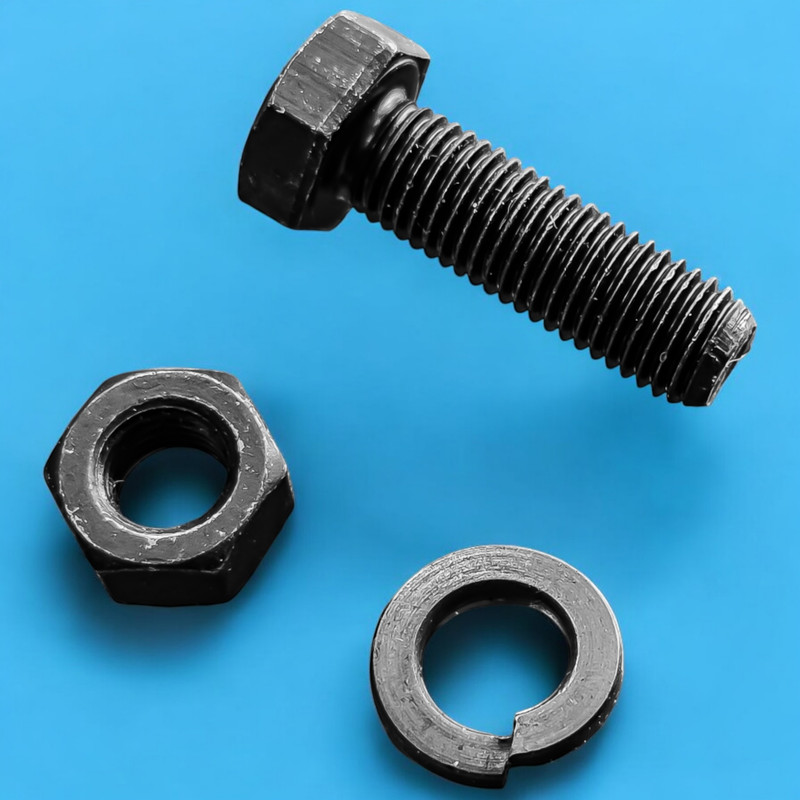 پیچ و مهره و واشر فنری گاردن خودرو بست یدک مدل 003090 مناسب برای پیکان و پژو آردی بسته ۴ عددی